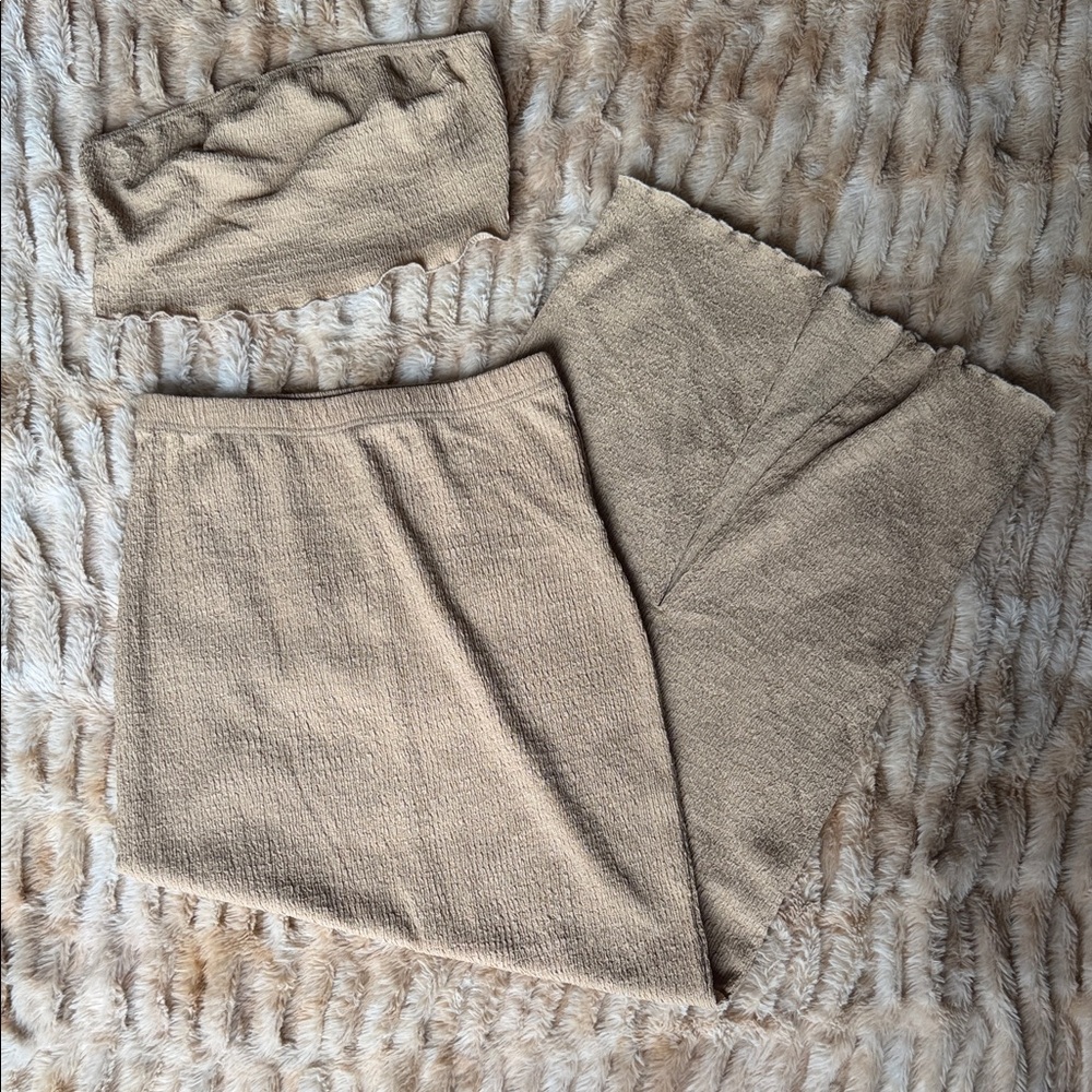 SHEIN Tan Two-Piece Set